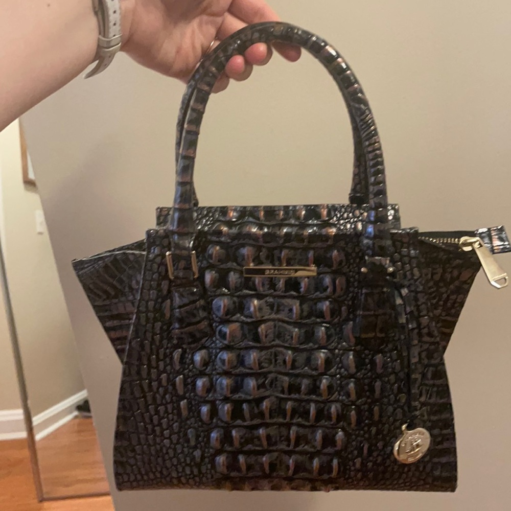 Brahmin mini Priscilla leather satchel